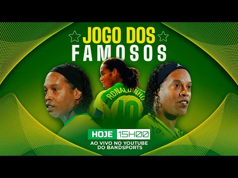 JOGO DOS FAMOSOS COM RONALDINHO GAÚCHO E CRAQUES | AO VIVO E COM IMAGENS