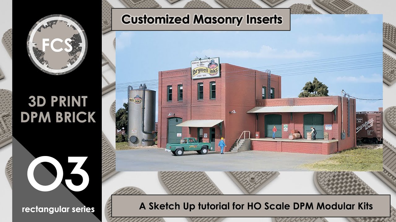 How to 3d Print Custom HO Scale Brick