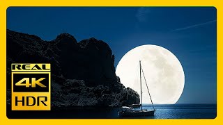 Night Jazz Music - Relaxing Smooth And Stunning Scenery RELAXING MUSIC 4K OLED TV Screensaver