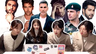 Indian Bollywood Male Actors 💚 | Korean women's reactions | CHANNEL RAID
