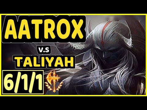 TITAN (AATROX) vs TALIYAH - QUADRAKILL 6/1/1 KDA JUNGLE CHALLENGER GAMEPLAY - BR