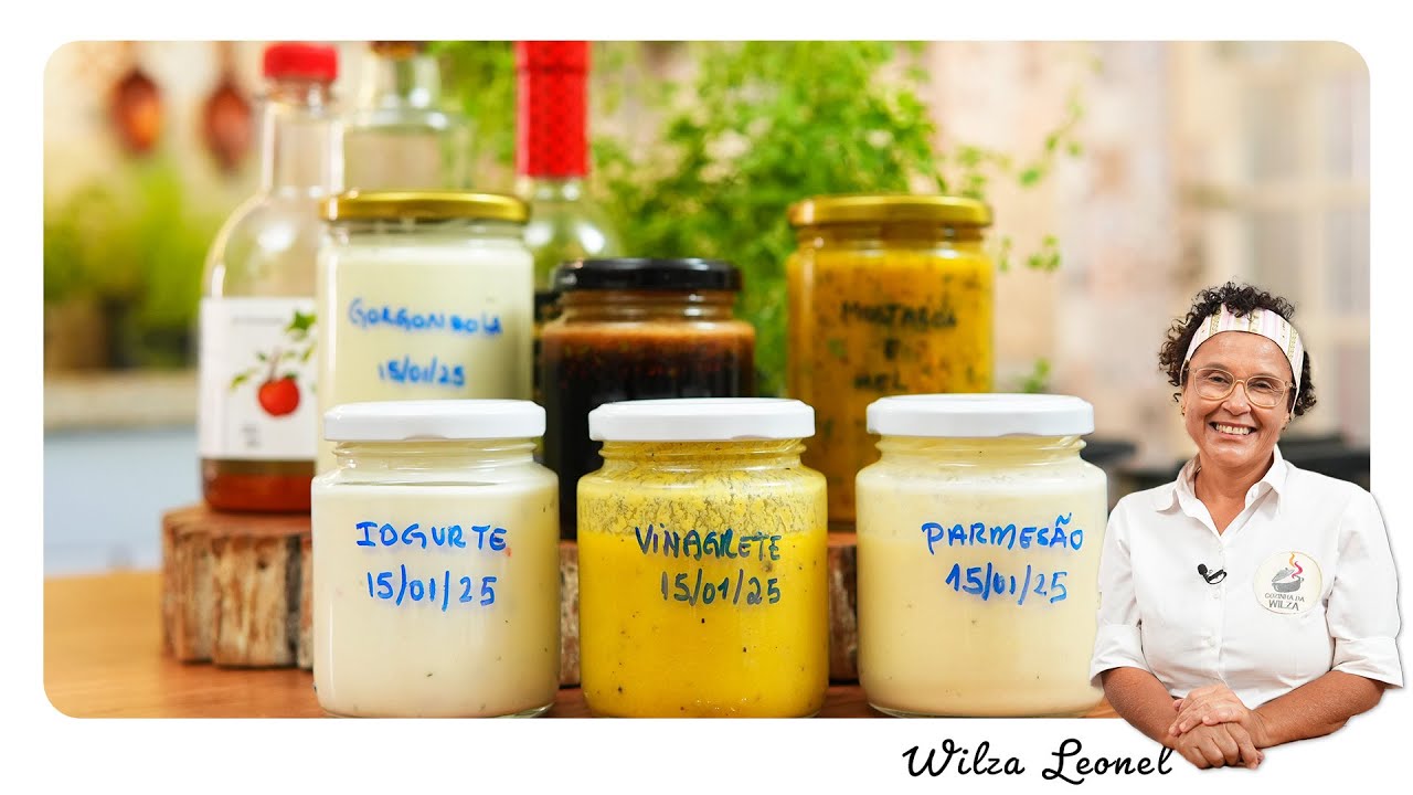 6 MOLHOS PARA SALADA QUE TRANSFORMAM QUALQUER PRATO - Wilza Leonel