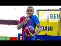 DANI ALVES freestyles at Camp Nou during his PRESENTATION! ??❤️