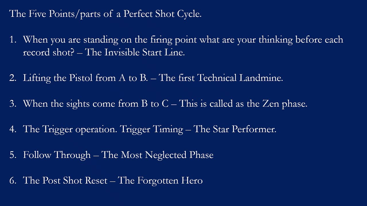 Perfect Shot Cycle Explained | How Olympic 10m Air Pistol Shooters Shoot Consistent 10s