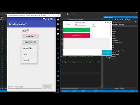 Android SignalR Chat with Asp.Net Mvc Web API and C#