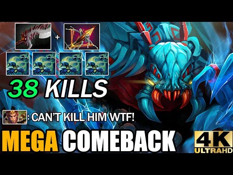 Crazy Build Abyssal Blade + Ballista Weaver 38 Kills Deleted All - Epic Mega Comeback 7.29 Dota 2