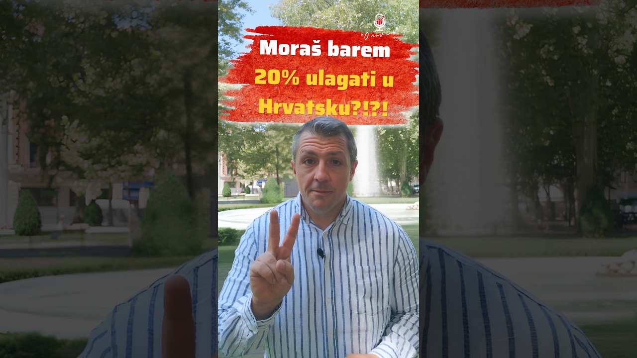 Minimalno 20% moraš investirati u Hrvatsku? #investiranje  #financije  #etf  #hrvatska  #onovcu