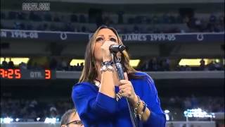 Sara Evans Halftime Performance on SNF Colts game Real Fine Place to Start 10/20/13