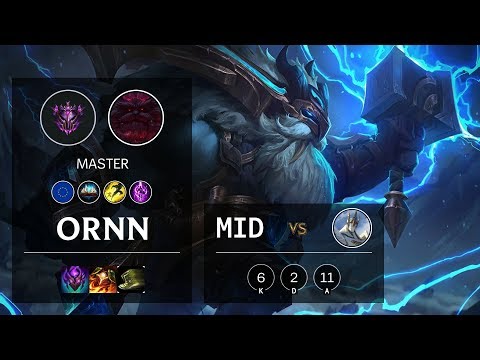 Ornn Mid vs Galio - EUW Master Patch 10.11