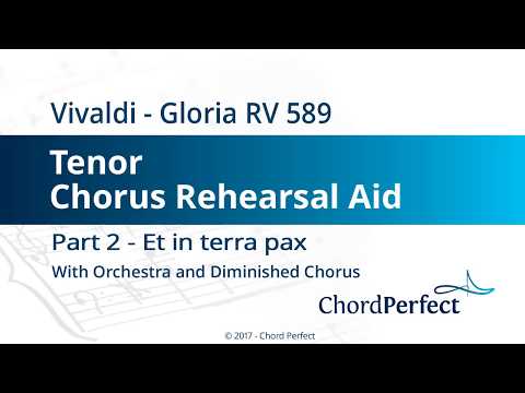 Vivaldi's Gloria Part 2 - Et in terra pax - Tenor Chorus Rehearsal Aid
