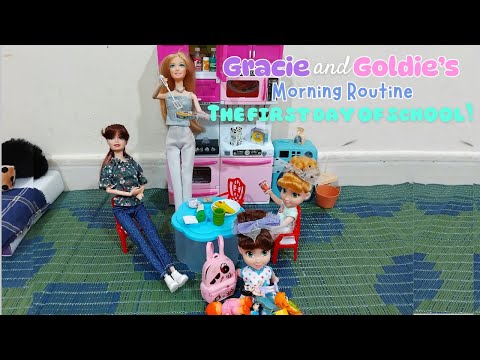 Gracie and Goldie's Morning Routine for the First Day of School! | TotallyTaa