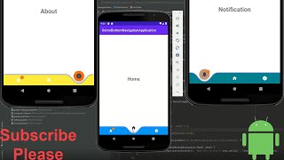 Bottom Navigation (android studio) (android tutorials)