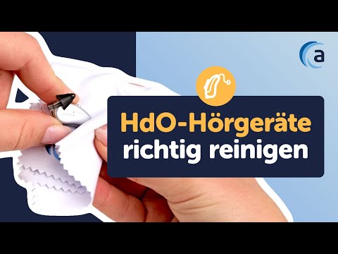 Hinter-dem-Ohr Hörgeräte richtig reinigen