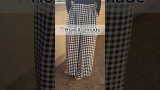 How It’s Made ✂️ Gingham Linen Pants