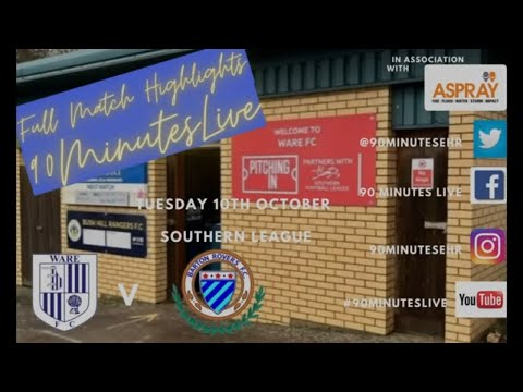 MATCH HIGHLIGHTS of the NON LEAGUE FOOTBALL GAME between WARE FC and BARTON ROVERS