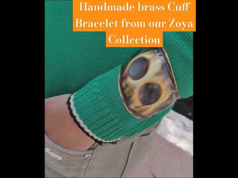 Contemporary Handmade Brass Handcuffffs