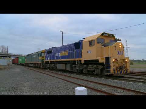 7902v Mildura Containers On The Standard Gauge (23/5/2018) - PoathTV Australian Trains & Railways