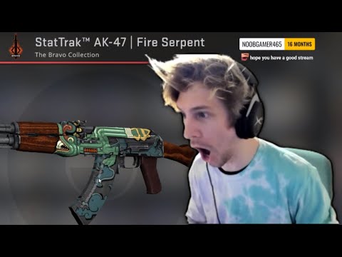 xqc unboxes rare ak