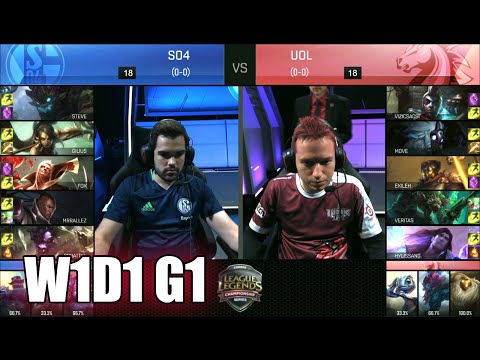 FC Schalke 04 vs Unicorns of Love | Game 1 S6 EU LCS Summer 2016 Week 1 Day 1 | S04 vs UOL G1 W1D1