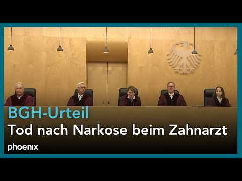 Video Thumbnail: BGH-Urteil: Tod nach Narkose beim Zahnarzt | 14.01.26