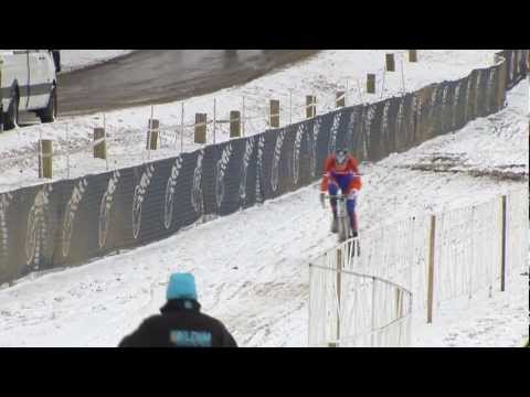 Cyclo-Cross World Championships Junior Men's Race - 4 laps to go