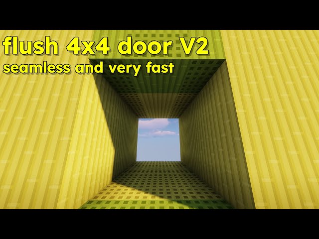 Fast And Seamless 4x4 Flush Door Minecraft Map