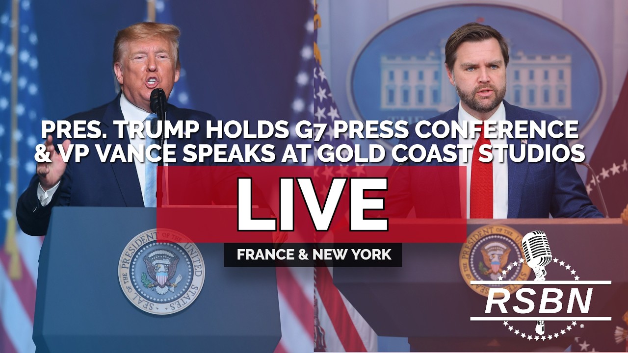 LIVE: Pres. Trump Holds a G7 Press Conference and VP Vance Speaks at Gold Coast Studio's - 06/17/26