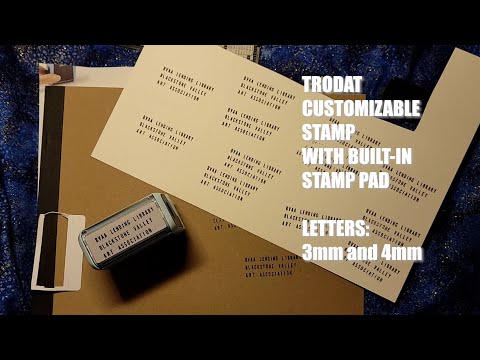 Trodat Printy 4913 Customizable Self-Inking Stamp with 3mm and 4mm Letters