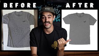 How to do T-shirt Product Photography (Shooting and Editing)