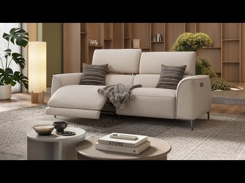 Como - Stilvolles 3er Relax-Sofa