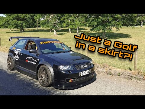 Custom side skirts for our wide arch Audi A3 track car!