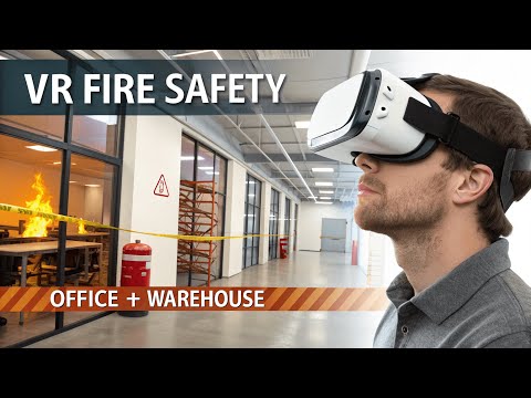VR Fire Safety Training in Unity – Office + Warehouse – video thumbnail