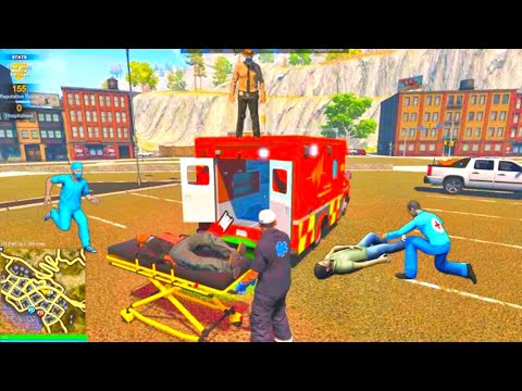 Police Ambulance Rescue Driver Simulator - Emergency Ambulance Driving games - Android Gameplay