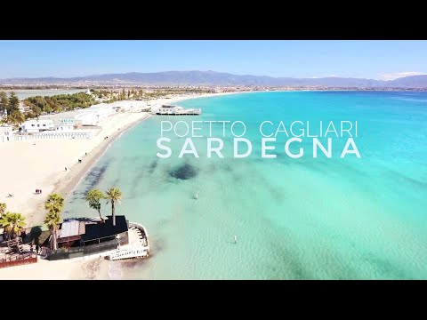 La spiaggia più famosa di Cagliari 'POETTO' Sardegna [ 4k ]