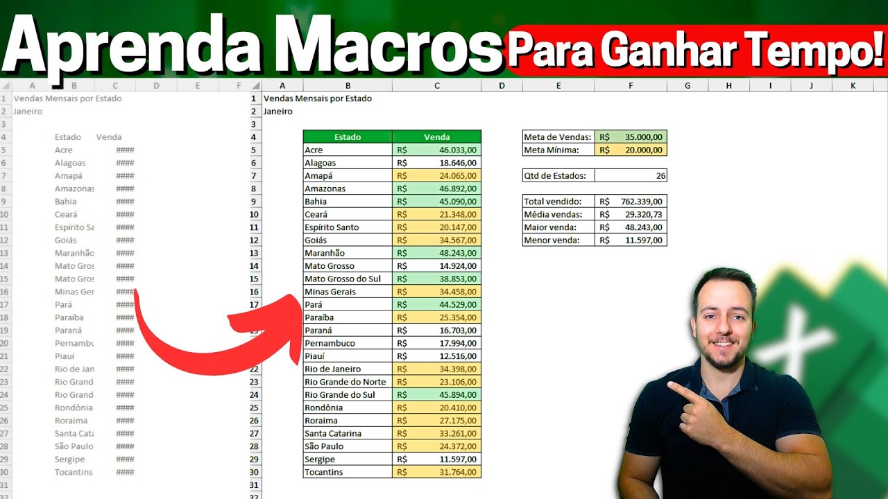 Como Usar MACROS para Automatizar Tarefas Chatas do Dia a Dia | Excel