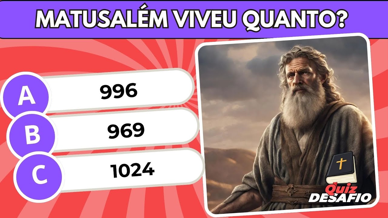 Você ama a Bíblia? Então acertará todas!