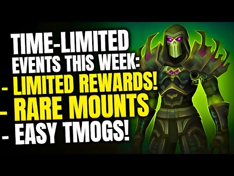 DON’T MISS These Events This Week! Rare Mounts | Easy Transmogs | Easy 694 Ilvl Gear | WoW TWW