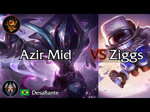 Azir Mid vs Ziggs - Challenger BR V10.14