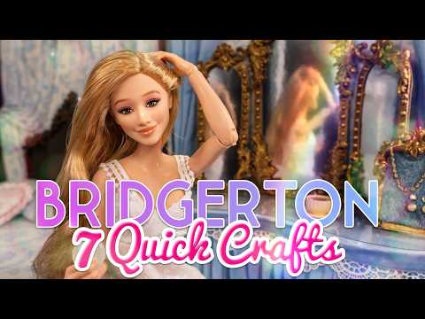 7 Quick Crafts For The Dollhouse | Bridgerton Inspired Hidden Doll Room Vanity