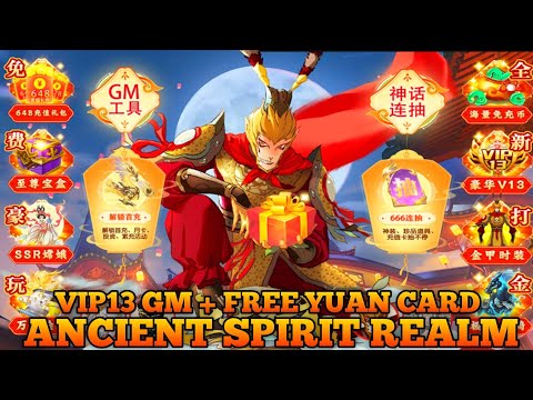 Ancient Spirit Realm MMO - VIP 13 GM + 650k Jade + Free Fashion