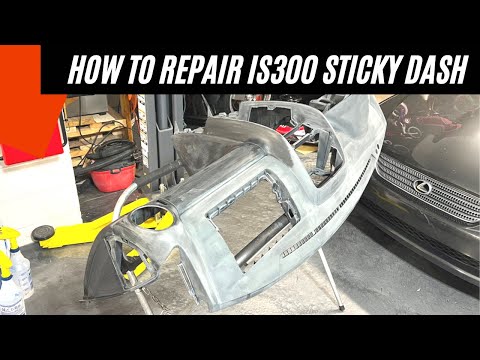 How to Fix & Paint Sticky Dash on Lexus IS300 | Melted Dash Fix