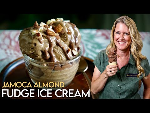 I Recreated My Favorite Ice Cream: Vegan Baskin-Robbins Jamoca Almond Fudge! #dairyfree #sugarfree