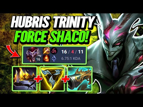 Hubris Trinity Shaco - Diamond 2 Ranked S14 [League of Legends] Full Gameplay - Infernal Shaco