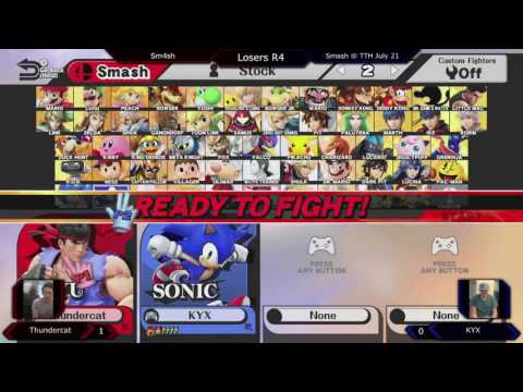 Smash @ TTH - Thundercat (Ryu) Vs. KYX (Sonic) (Losers R4) - Sm4sh