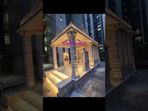 White Marble Stone Outdoor Society Temple