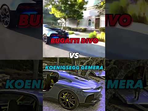 Bugatti divo vs Koenigsegg Gemera