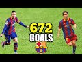 Lionel Messi - All 672 Goals for Barcelona (2004-2021)