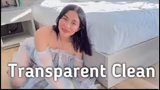 4k transparent cleaning : WC floors cleaning tutorial at home