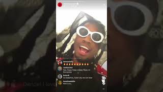 Denzel Curry & JK the Reaper Freestyle on Instagram Live (Zeltron Take Over Freestyle Demo)
