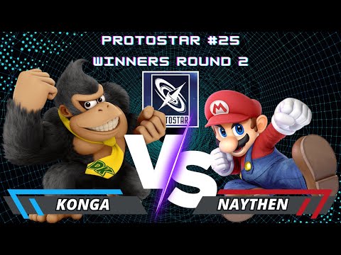 Konga (Donkey Kong) Vs. Naythen (Mario) | Protostar #25 | Winners Round 2 | SSBU